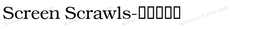 Screen Scrawls字体转换